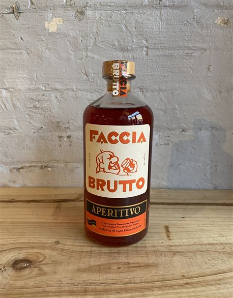 Faccia brutto. Faccia Brutto Amaro Gorini from New York, Other U.S. - This amaro is named for founder Patrick Miller’s grandmother, Lena Pianta. She loved southern Italian spirits and they think this one would’ve made her bar cart... 
