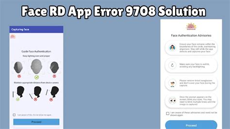 Face RD App Error 9708 Solution: Fix Aadhaar Face RD App Not Working