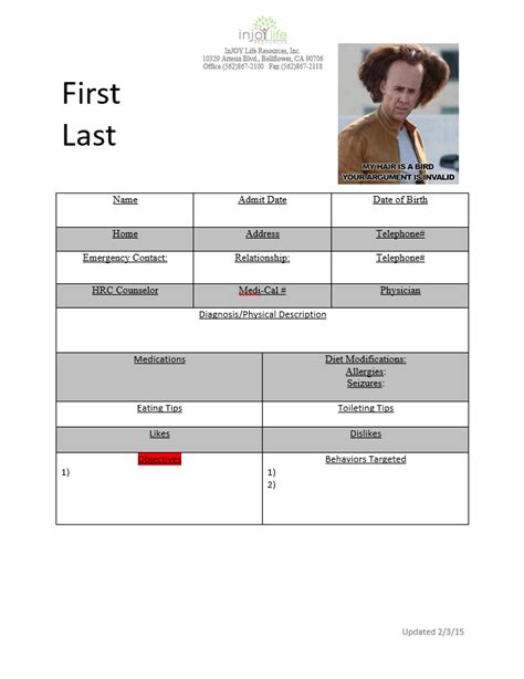 Face Sheet/Field File Updates (Copy) Process Street