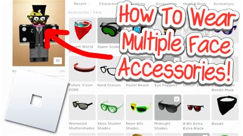 Face accessories roblox id.  Customize your avatar with a never-ending...