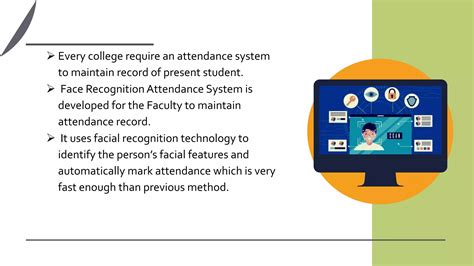 Face recognition automatic attendance system ppt.  On the edge &ndash; The Raspberry Pi must run a...