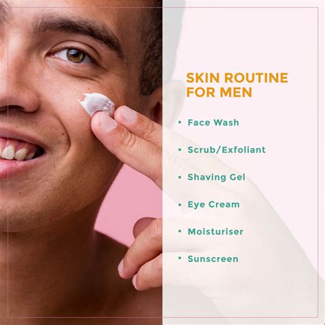 Face routine for men. Wash your face in the morning and at night. ETA: I'm seeing a few complex skin care routines on here and honestly just start with a two step. Wash and moisturise twice a day. Tip for moisturising: work out if you have oily or dry skin and where, and focus the moisturiser on the dry areas. 