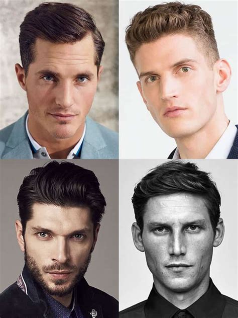 Face shape male hairstyles. Picking the best haircut for your face shape can be frustrating if you don’t have cool cuts to choose from. Luckily men’s hairstyles for oval faces are both plentiful and stylish. Compared to other types of face shapes such as round, square, oblong, diamond or triangular, long faces offer balanced facial features that accommodate many ... 