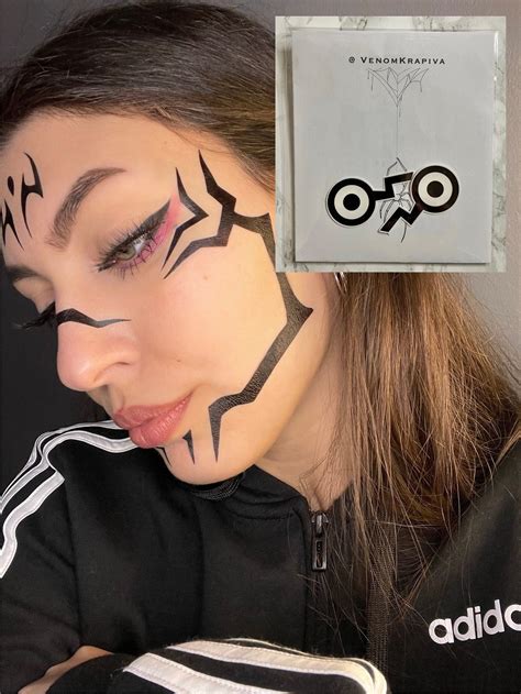 Face tattoo Inumaki Toge Jujutsu Kaisen Tattoo design Etsy