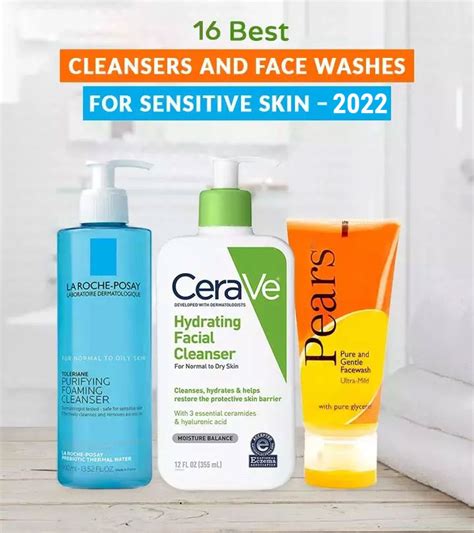 Face wash for sensitive skin. 