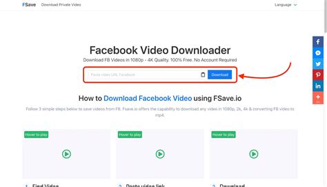 Facebook Özel Video İndir FSave.