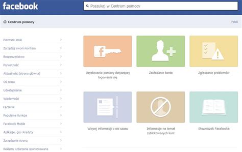 Facebook – Centrum pomocy