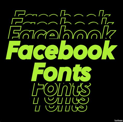 Facebook Fonts Text Effect and Logo Design Font
