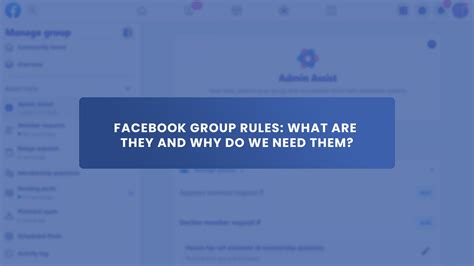 Facebook Group Rules How and Why You Should Use Them