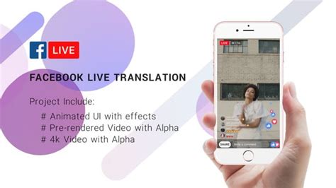 Facebook Live Translation Streaming After Effects Templates Motion Array
