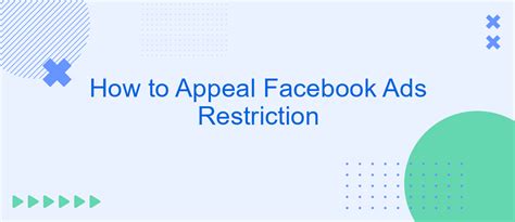 Facebook appeal restriction