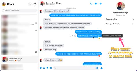 Facebook messenger timestamp gone 2019.  If you&rsquo;ve been chatting ...