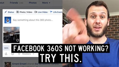 Facebook not recognizing 360 photo.  Direct sharing using QooCam app d...