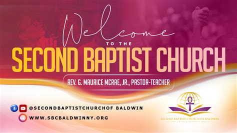 Facebook second baptist church.  REV.  Religious organization Second B...