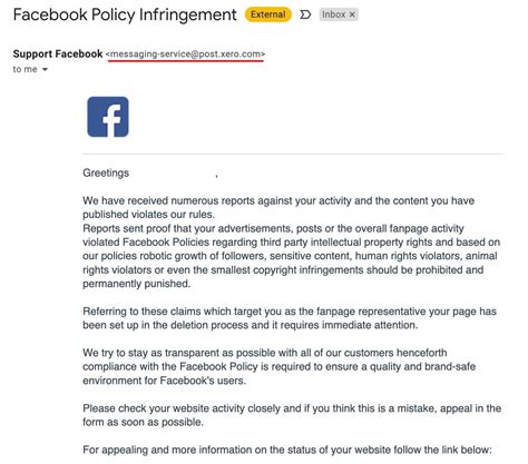 Facebook support emailed saying someone was pretending to be …