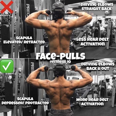 Facepull form. A move that attacks that in one shot is the face pull. Focus on Feeling the Face Pull! The truth is, this is a humbling movement that doesn’t take much weight to really … 