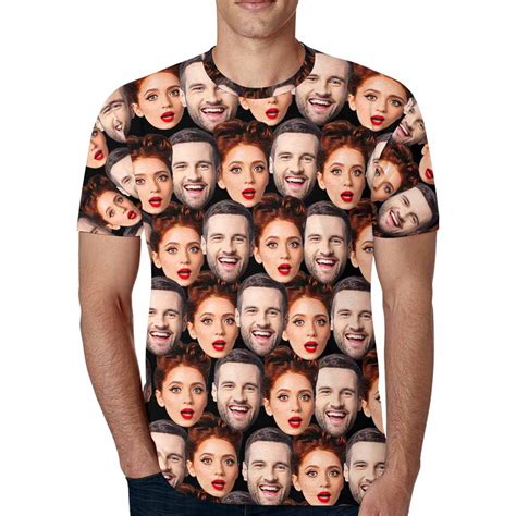 Faces Print T-Shirts TeePublic UK