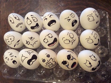 Faces To Draw On Eggs