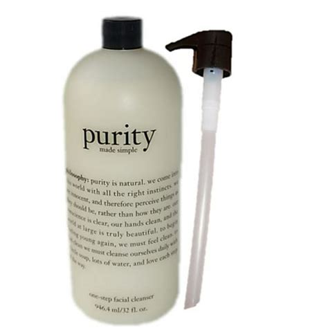 Facial cleanser purity. Mega is better. Enjoy the largest size of purity made simple one-step facial cleanser from philosophy. Loved by all for its multitasking approach to cleansing, purity made simple gently cleanses and melts away face and eye makeup in one simple step, while lightly hydrating. Skin is left feeling clean and comfortable. 