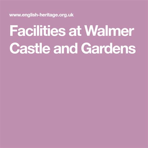 Facilities English Heritage