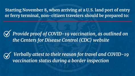 Fact Sheet: Guidance for Travelers to Enter the U.S