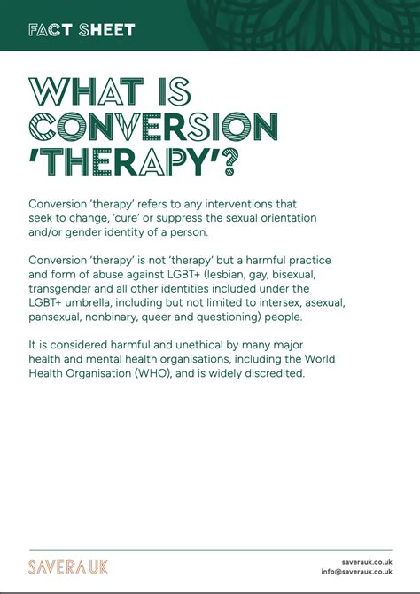 Fact Sheet Conversion Therapy