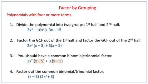 Factor by grouping polynomials calculator - Math Questions