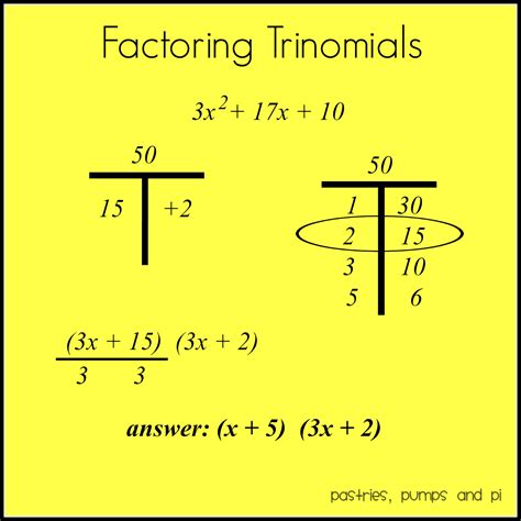 Factoring trinomials. Things To Know About Factoring trinomials. 