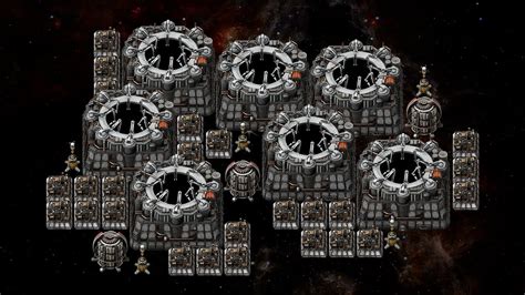 Factorio space exploration base.  built entity, inventory item, recipe) t...