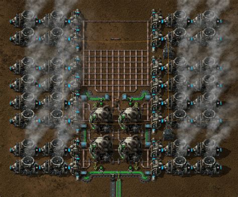 Factorio steam turbine. Re: Boilers "Output Full". Steam based power (engines and turbines) only consumes steam when generating electricity. If the power grid they're connected to has no demand, then it won't produce power. if you drop an inserter next to one of the power poles, you'll see the engine start running (slowly) due to the idle power cost of the inserter. 