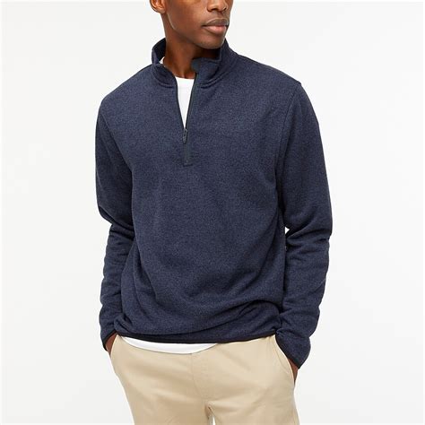 Factory: Marled Fleece Half-zip Pullover For Men - J.Crew