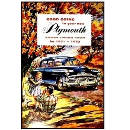 Factory owners manual for 1951 1952 plymouth. - Raymond lift trucks easi service part manual.