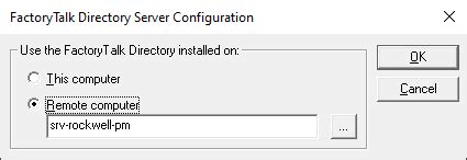 Factorytalk failed to backup system directory.  There is one server who...
