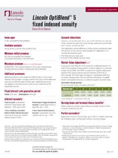 Facts At-A-Glance - AnnuityAdvisors