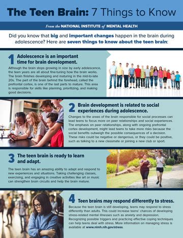 Facts about teens.  Adolescence is an important time for brain development.  Also get info on ...
