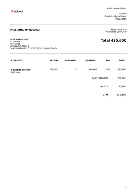 Factura Proforma: ¿Qué es y para qué se utiliza? Holded