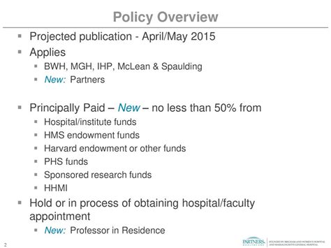 Faculty Research Policy MGH IHP