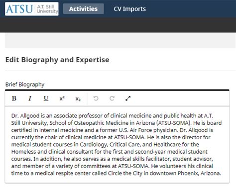 Faculty Web Profile Guidelines Information Technology Services ATSU