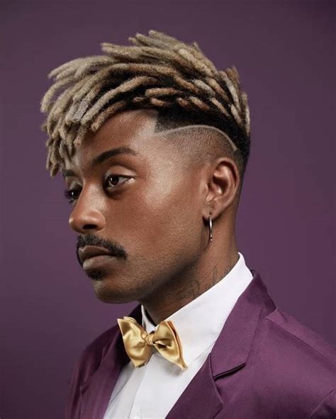 Fade with dreads. Drop Fade with Dreads. Highlight your dreads with a daring drop fade. Dreadlock styles have become more fashionable, and this drop fade haircut with an encompassing shaved design shapes the look. Tapered with short dreads, good haircuts for black men can really transform your appearance. 