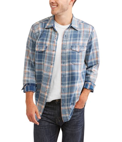 New Listing Faded Glory Men's Shirt 2XL 2XG 50/52 Long Sleeve. $15.95. New Listing Faded Glory Men's Size XL 46-48 Gray Plaid Flannel Shirt Long Sleeve Button Down. . 