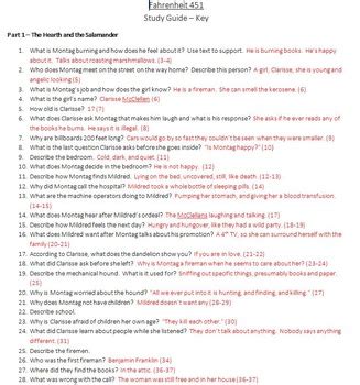 Fahrenheit 451 part 3 study guide answers. - Chemistry note taking guide episode 501 key.
