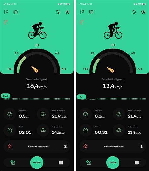 Fahrrad-Distanz-App