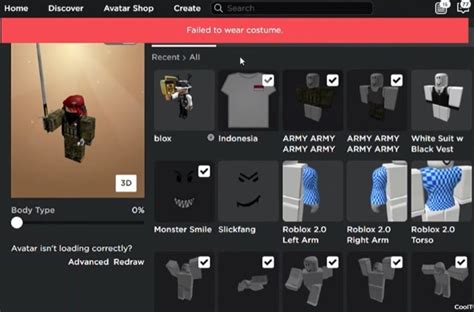 Failed to delete costume roblox. To customise your Roblox avatar on mobile, you'll first have to access your inventory. To do this, tap the 'More' button at the bottom of your screen, then tap 'Inventory'. From here, you can add or remove items from your avatar. First, select the item from your inventory that you want to add or remove. To add the item, slide the ... 