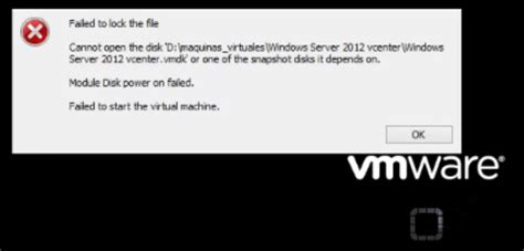 Failed to lock disk.  Oct 6, 2015 · VMware &ldquo;Cannot open the disk &lsquo;XXXXXX....