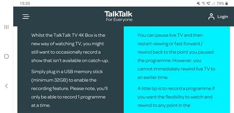 Failed to record - TalkTalk Help & Support