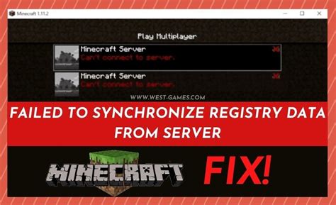 Failed to synchronize registry data from server minecraft. Feb 23, 2022 · Hello, i have issue when joining my server. Everytime I try to join it just says "Failed to synchronize registry data from server, closing connection" Forge version: 36.2.28 Mc version: 1.16.5 Client log: Server mods: 