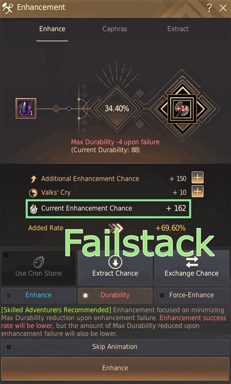 Failstack calculator bdo. I made a spreadsheet recently, which calculates the average number of accessories required to enhance to a certain level. Using softcap failstacks, the average number of base accessories needed to make a TRI is 21.52. Here's the data for average accessories required per success at each level: PRI - 2.86. DUO - 7.71. 