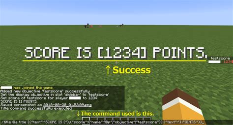 Failure To Display Scoreboard Value With Tellraw Command