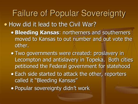 Between roughly 1855 and 1859, Kansans engaged in a violent guerrilla war between pro-slavery and anti-slavery forces in an event known as Bleeding Kansas which significantly shaped American politics and contributed to the coming of the Civil War. Wikimedia Commons. In May 1854, Congress passed the Kansas-Nebraska Act which formally organized ... . 
