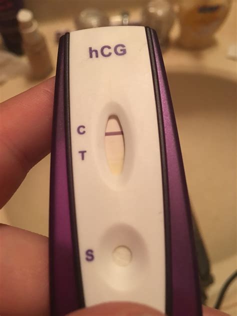 You may have taken the test too early in your cycle. If you test earlier than 10 to 12 days past ovulation, the hCG hormone may not be high enough to produce more than a very faint line. The best .... 